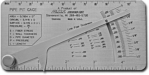 ELCOMETER 119 PIPE PIT GAUGE