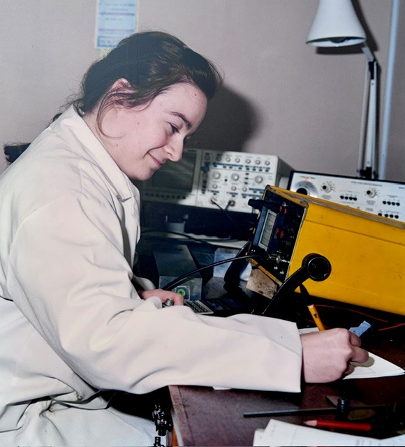 Laboratory Manager Simone celebrates 35 years with the Oceanscan Group - in her early years